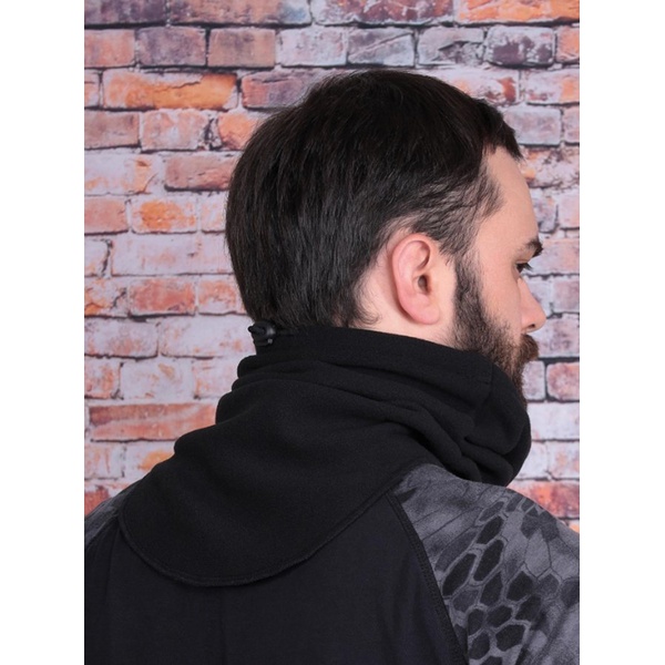 Шарф Keotica морской флисовый чёрный