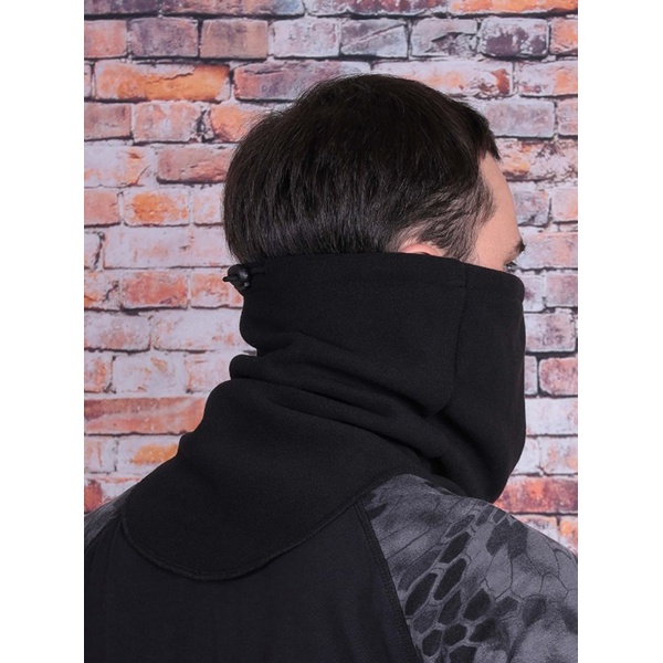 Шарф Keotica морской флисовый чёрный