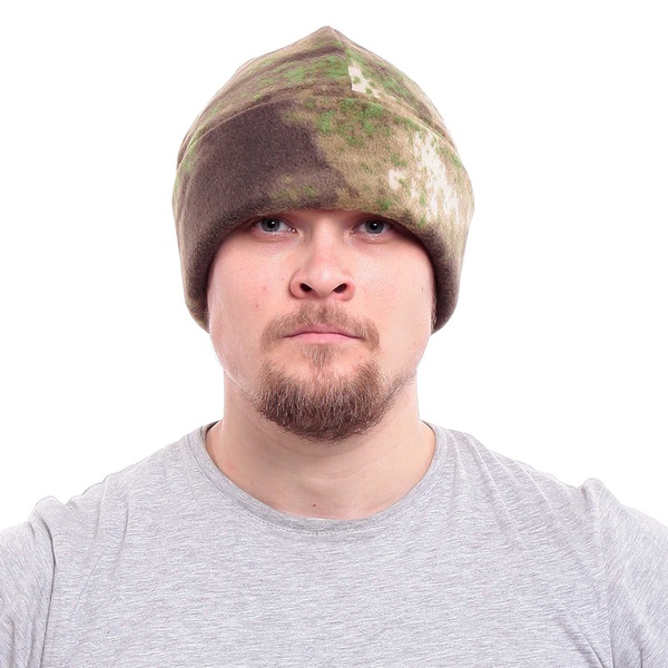 Шапка Keotica флисовая двойная с отворотом мох