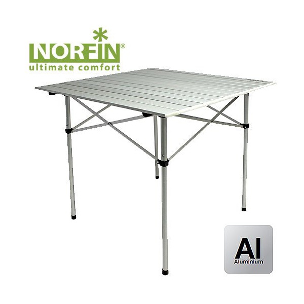 Стол складной Norfin Glomma-S NF алюминиевый 70x70