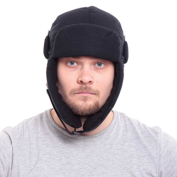 Шапка-ушанка Keotica Шугун мембрана чёрный