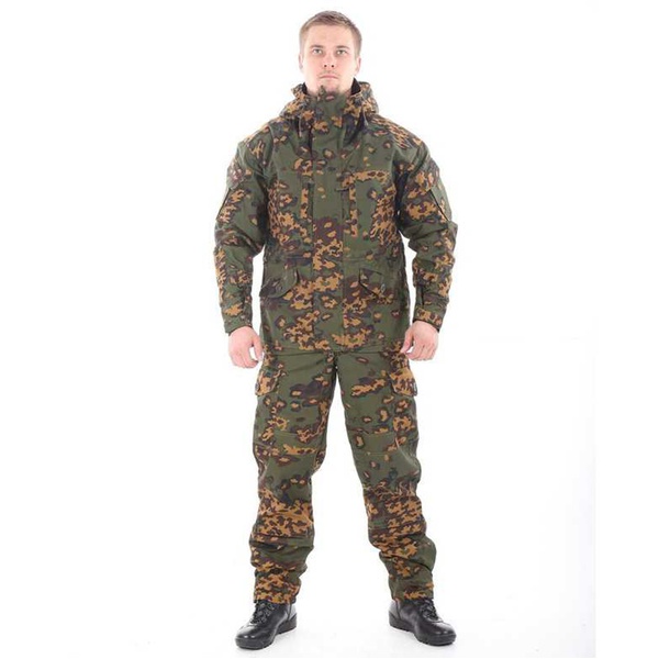 Костюм Keotica Горка-5 со съемной флисовой жилеткой рип-стоп с налокотниками и наколенниками партизан