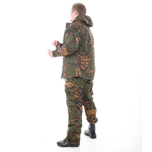 Костюм Keotica Горка-5 со съемной флисовой жилеткой рип-стоп с налокотниками и наколенниками партизан