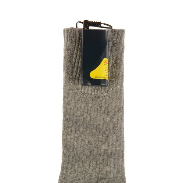 Носки с подогревом RedLaika RL-N-02 (Akk) с аккумуляторами серый, до 4 часов (2600 mAh)