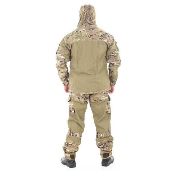 Костюм Keotica Горка-5 со съемной флисовой жилеткой с налокотниками и наколенниками хаки/multicam