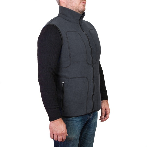 Флисовый жилет с подогревом RedLaika RL-05 серый, 6-22 часа (4400 mAh)