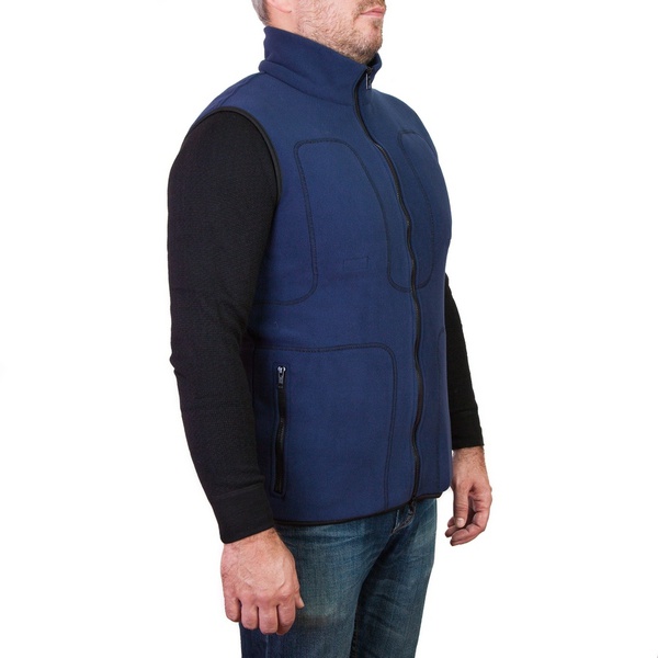 Флисовый жилет с подогревом RedLaika RL-05 синий, 6-22 часа (4400 mAh)