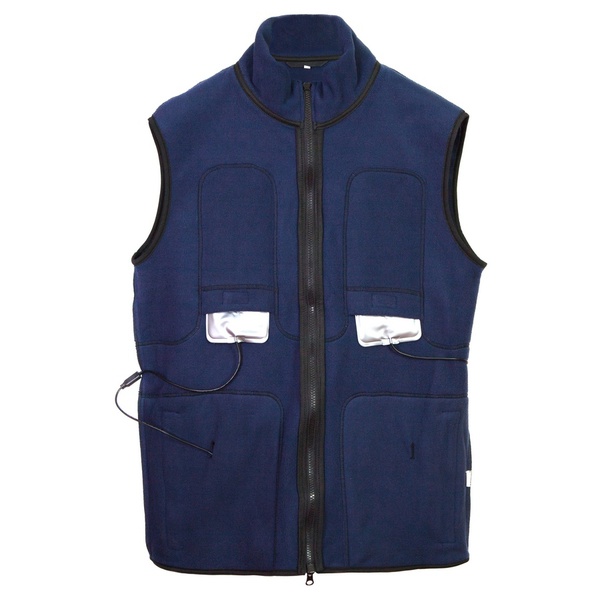 Флисовый жилет с подогревом RedLaika RL-05 синий, 6-22 часа (4400 mAh)