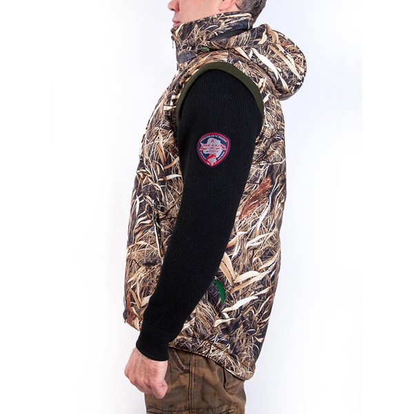 Жилет охотничий с подогревом RedLaika RL-HA-04 серый волк, 8-30 часов, ДУ (6000 mAh)