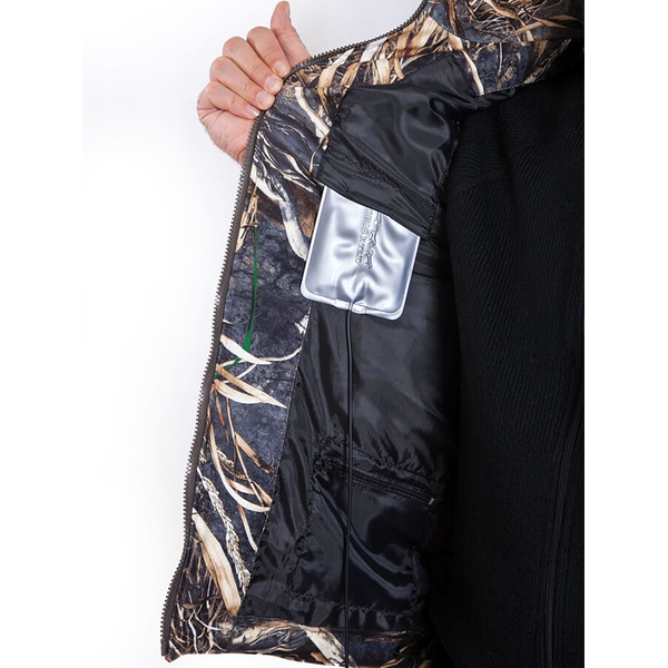 Жилет охотничий с подогревом RedLaika RL-HA-04 серый волк, 8-30 часов, ДУ (6000 mAh)