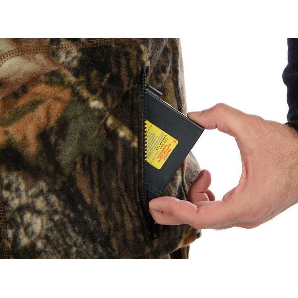 Флисовый жилет с подогревом RedLaika RL-FH-01 клён-1, 8-30 часов, ДУ (6000 mAh)