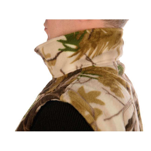 Флисовый жилет с подогревом RedLaika RL-FH-04 лес-1, 2 USB модуля без Power Bank