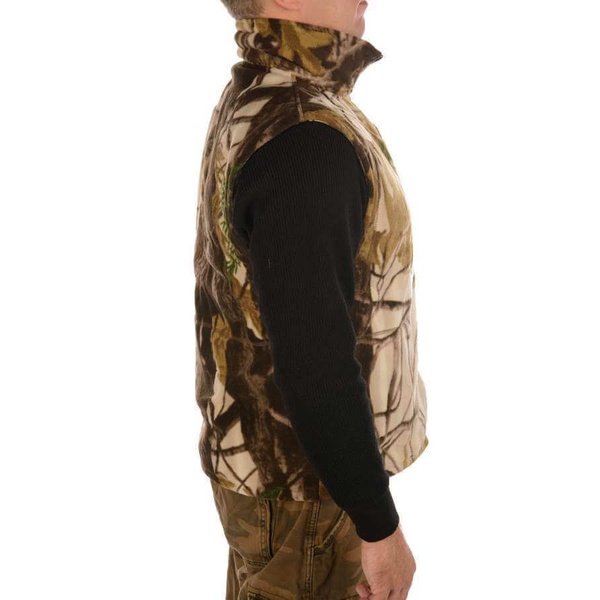 Флисовый жилет с подогревом RedLaika RL-FH-04 лес-1, 2 USB модуля без Power Bank