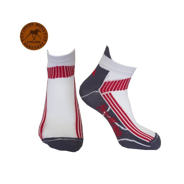 Термоноски NordKapp 309 серый/красный