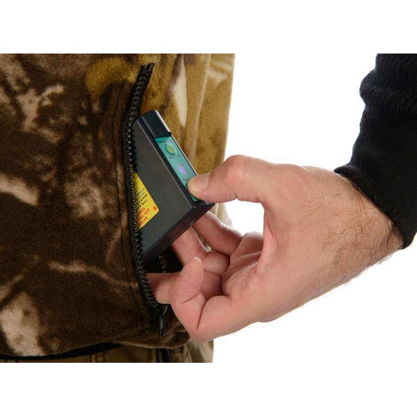 Флисовый жилет с подогревом RedLaika RL-FH-04 лес-1, без греющего комплекта ЕСС ГК