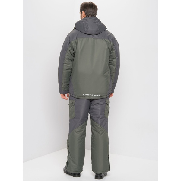 Костюм зимний Huntsman Канада хаки/графит, тк. Оксланд