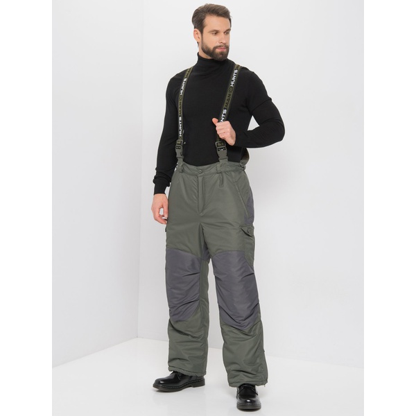 Костюм зимний Huntsman Канада хаки/графит, тк. Оксланд