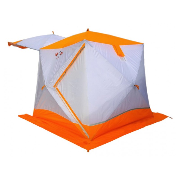 Палатка всесезонная Пингвин Призма Шелтерс (2-сл) (каркас В95Т1) бело/оранжевый