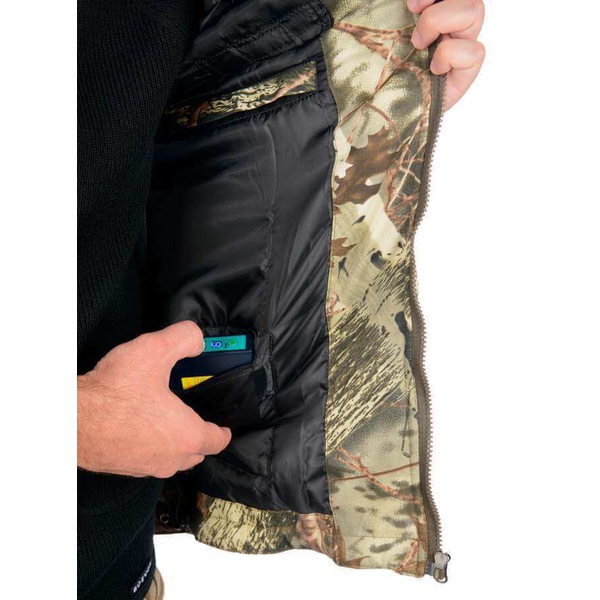 Жилет с подогревом RedLaika RL-H-03 серый каштан, 3 USB модуля без Power Bank