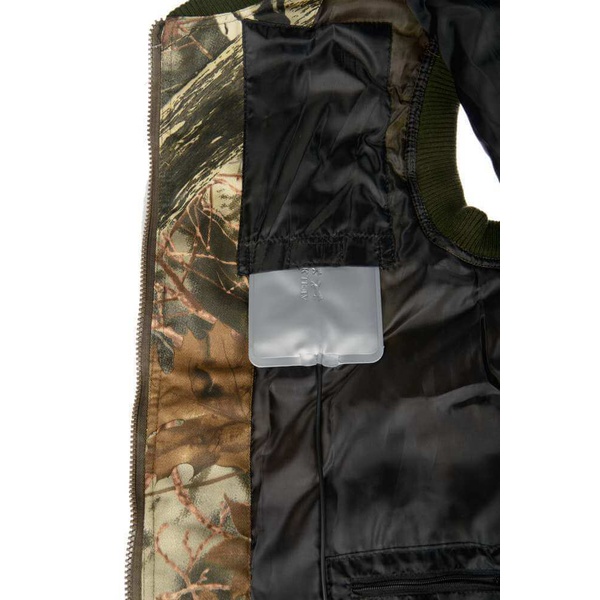 Жилет с подогревом RedLaika RL-H-03 серый каштан, 3 USB модуля без Power Bank