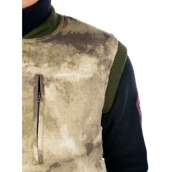 Охотничий жилет с подогревом RedLaika RL-H-04 бежевые облака, 2 USB модуля без Power Bank