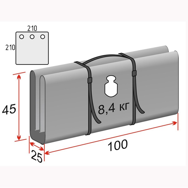 Дно гидро-термоизоляционное Лотос Куб 3 210х210 с отверстиями под лунки