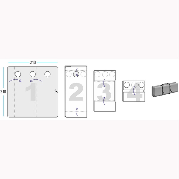 Дно гидро-термоизоляционное Лотос Куб 3 210х210 с отверстиями под лунки
