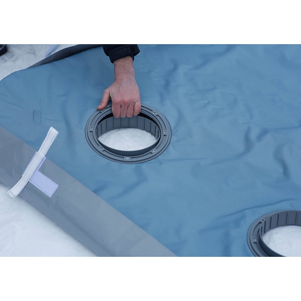 Дно гидро-термоизоляционное Лотос Куб 3 210х210 с отверстиями под лунки