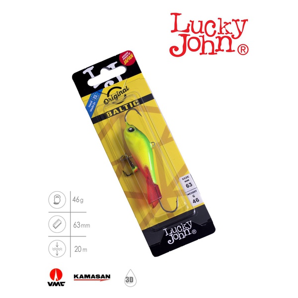 Балансир Lucky John Baltic 6 с тройником 60 мм 26RT