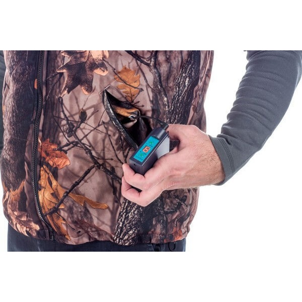 Охотничий жилет с подогревом RedLaika RL-H-02 лес, 6-22 часа (4400 mAh)