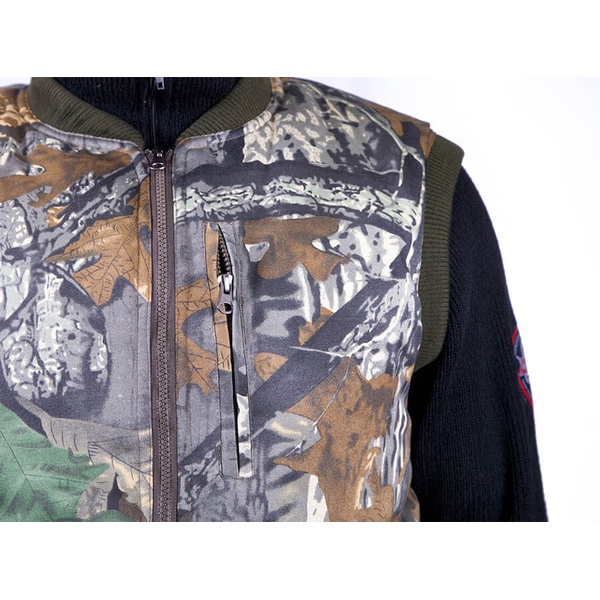 Охотничий жилет с подогревом RedLaika RL-H-05 дубок, до 8 часов (2600 mAh, с клипсой)