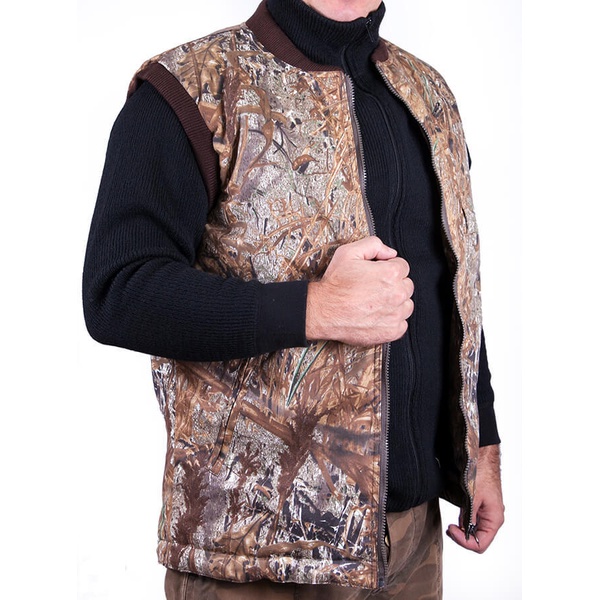 Охотничий жилет с подогревом RedLaika RL-H-06 камыш, 6-22 часа (4400 mAh)