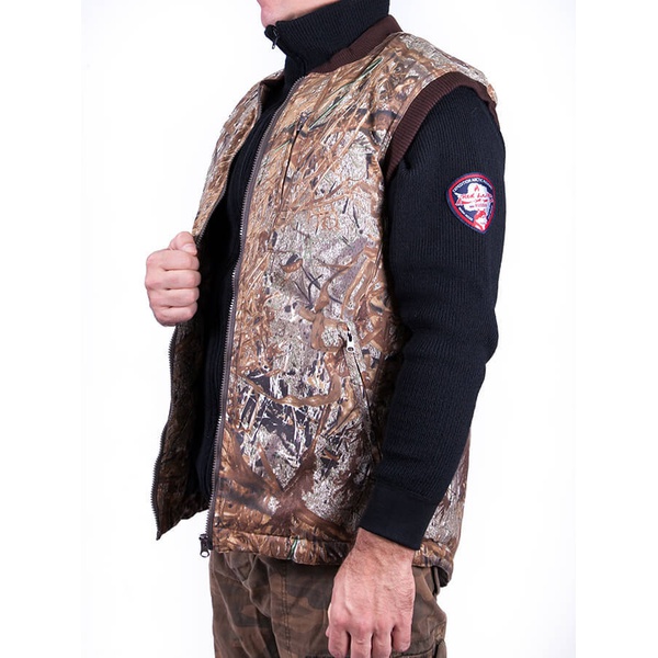 Охотничий жилет с подогревом RedLaika RL-H-06 камыш, 6-22 часа (4400 mAh)