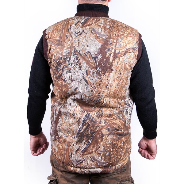 Охотничий жилет с подогревом RedLaika RL-H-06 камыш, 6-22 часа (4400 mAh)