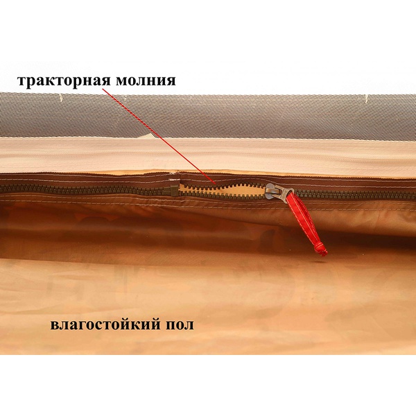 Внутренний тент-капсула легкий Лотос 5У огнеупорный клапан