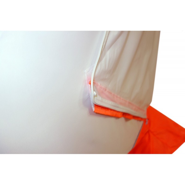 Палатка для зимней рыбалки Пингвин Призма Премиум (2-сл) (каркас В95Т1) бело-оранжевый