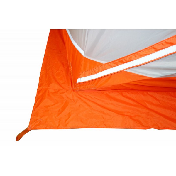 Палатка для зимней рыбалки Пингвин Призма Премиум (2-сл) (каркас В95Т1) бело-оранжевый