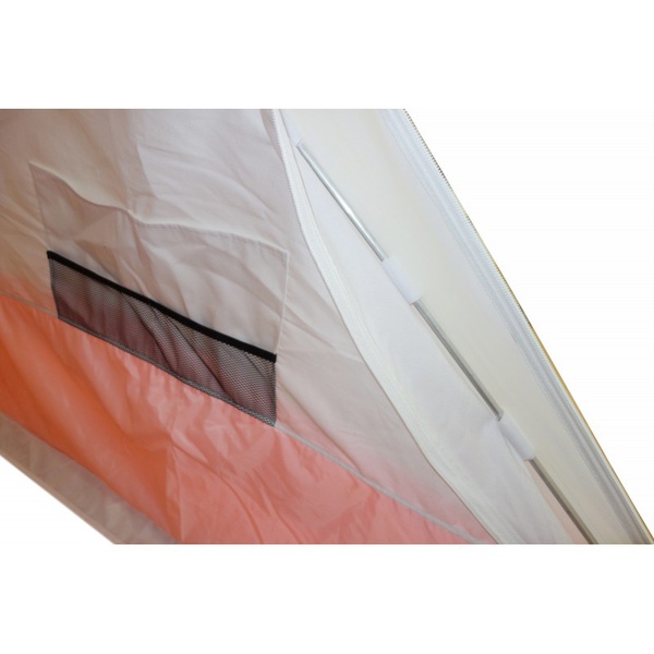 Палатка для зимней рыбалки Пингвин Призма Премиум (2-сл) (каркас В95Т1) бело-оранжевый