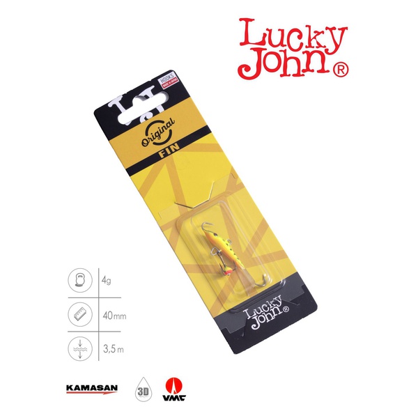 Балансир Lucky John Fin 3 с тройником 40 мм 20
