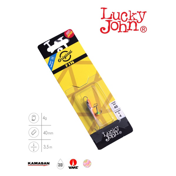 Балансир Lucky John Fin 3 с тройником 40 мм 45H