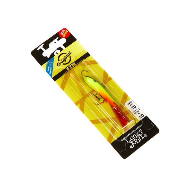 Балансир Lucky John Fin 5 с тройником 70 мм 26RT