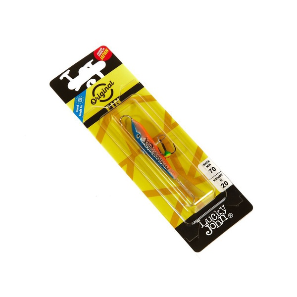 Балансир Lucky John Fin 5 с тройником 70 мм 45H