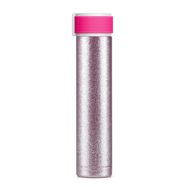 Мини-термос Asobu Skinny Glitter розовый, 0,23 л