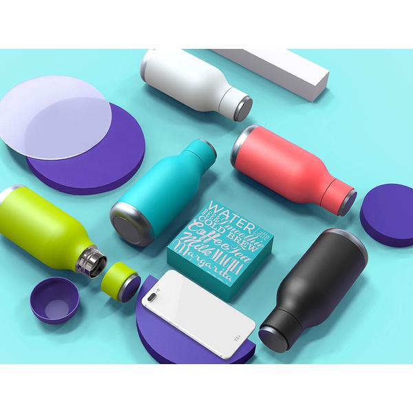 Термос-бутылка Asobu Urban бирюзовый, 0,46 л