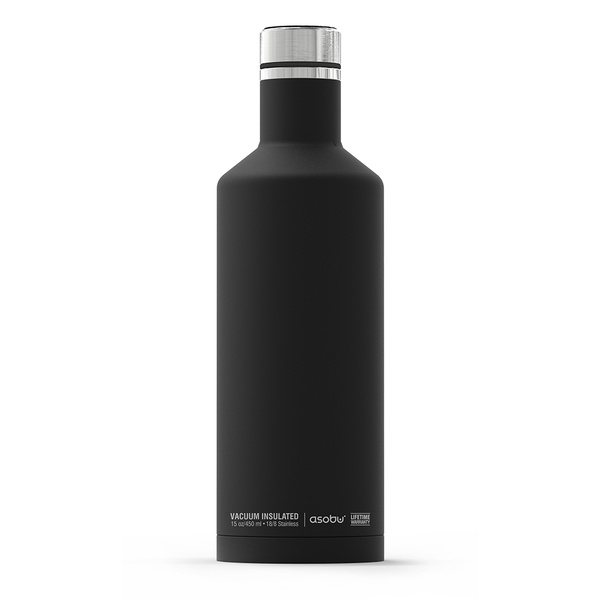 Термос-бутылка Asobu Times Square чёрный, 0,45 л