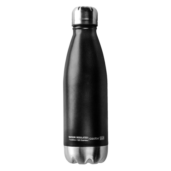 Термос-бутылка Asobu Sentral Park чёрный/стальной, 0,51 л