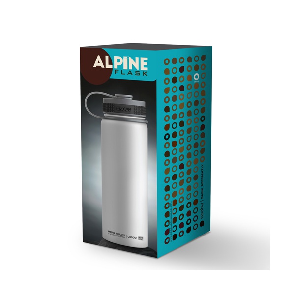 Термос Asobu Alpine Flask синий, 0,53 л