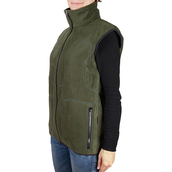 Флисовый жилет женский с подогревом RedLaika RL-05 хаки, 6-22 часа (4400 mAh)