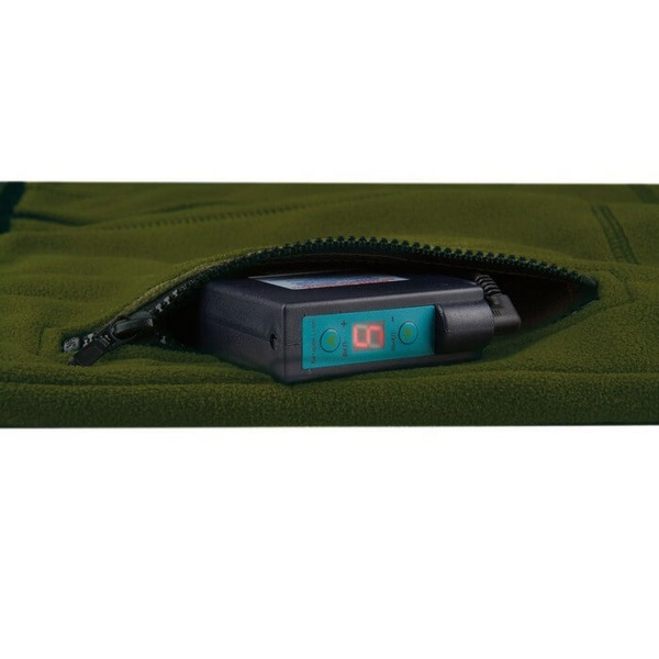 Флисовый жилет женский с подогревом RedLaika RL-05 хаки, 6-22 часа (4400 mAh)