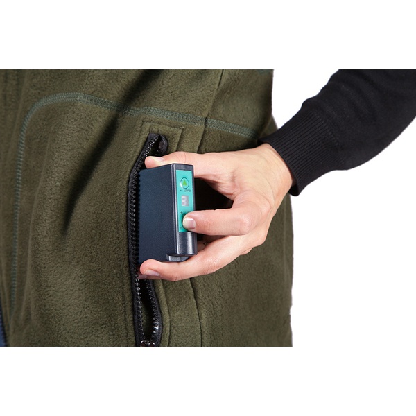 Флисовый жилет женский с подогревом RedLaika RL-05 хаки, 6-22 часа (4400 mAh)